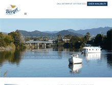 Tablet Screenshot of bergerhouseboats.com.au
